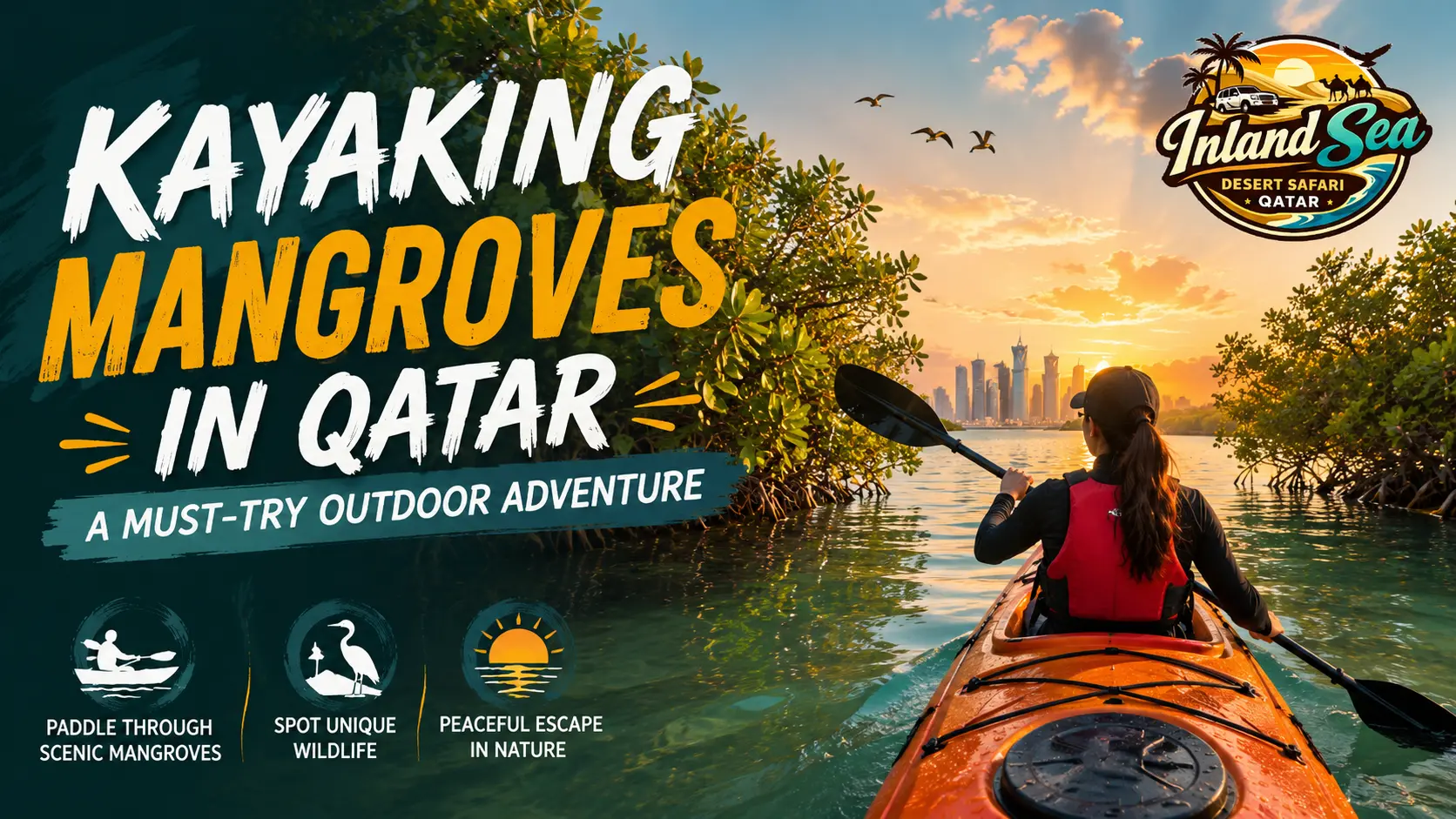 kayaking mangroves in qatar