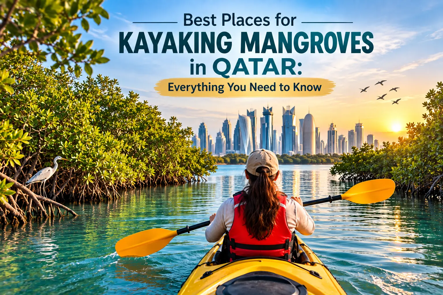 kayaking mangroves in qatar